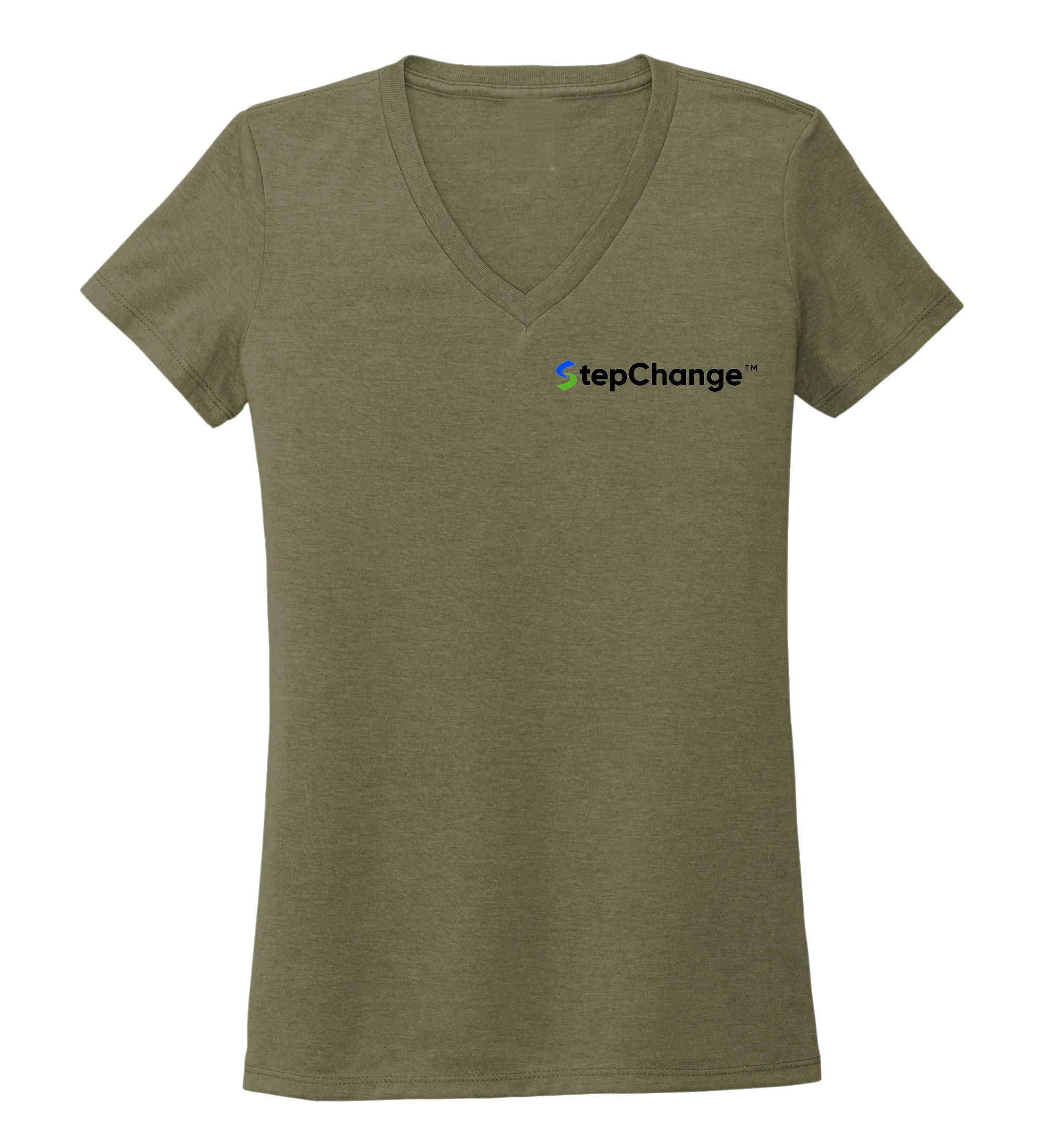 Alexandra Catherine, Blue Crab, Women's V-neck T-shirt in Earthy Green