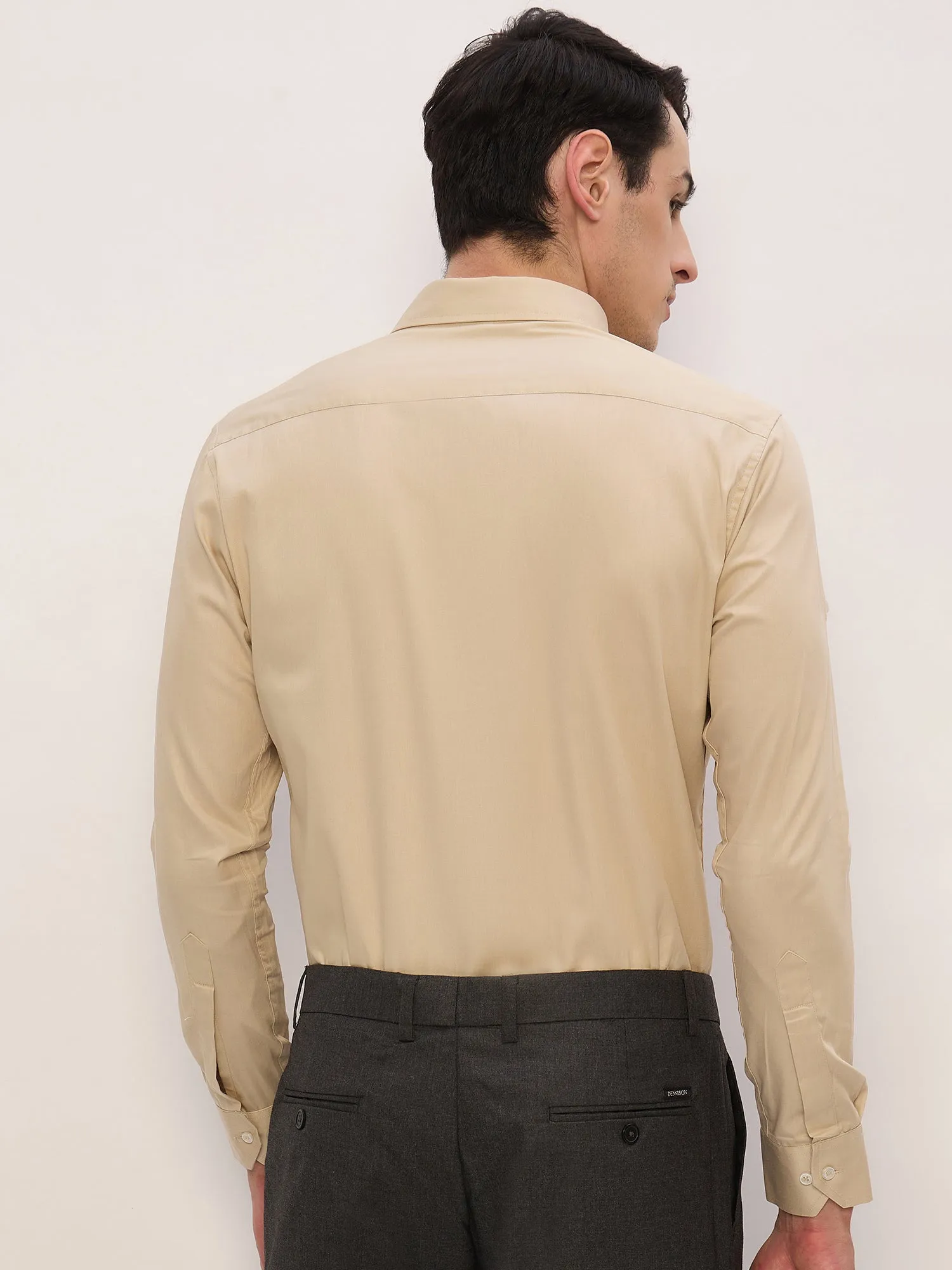 Beige: Formal Water Repellent Shirt