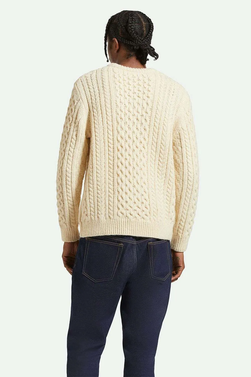 CLASSIC FISHERMANS SWEATER Oatmeal
