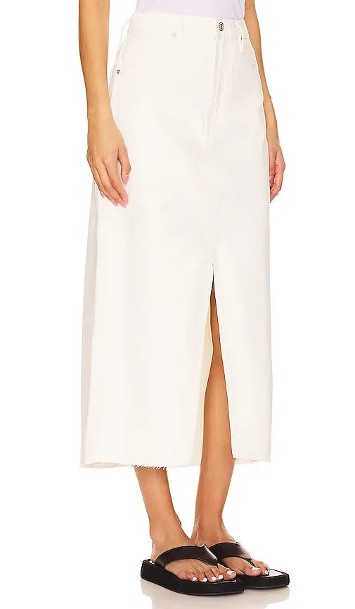FRAME The Midaxi Skirt in Ivory