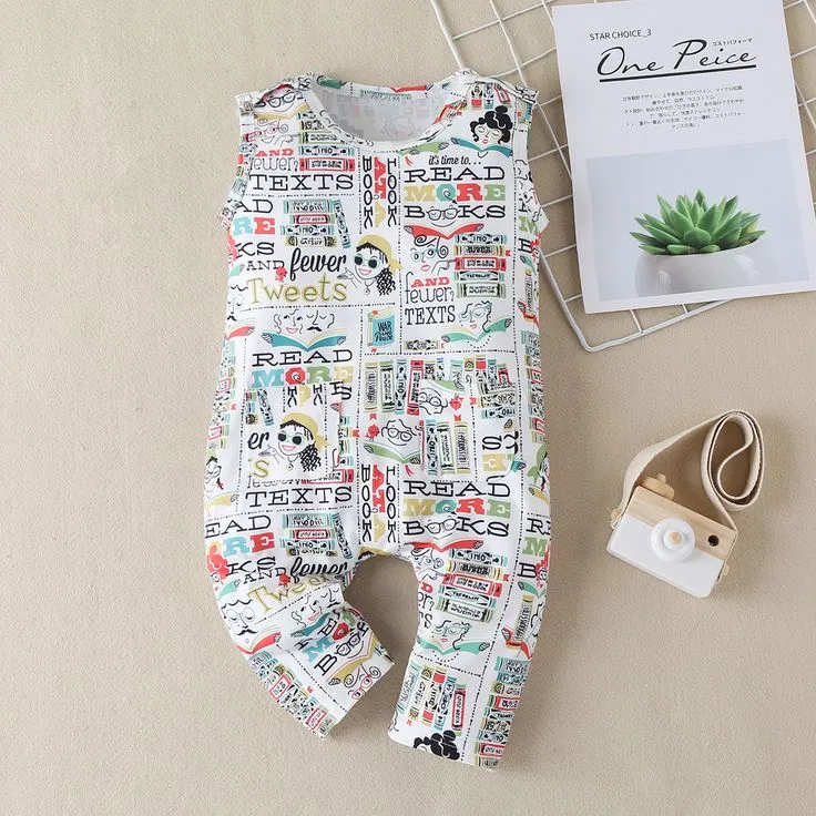 Kids Casual Sleeveless Rompers    X1525067