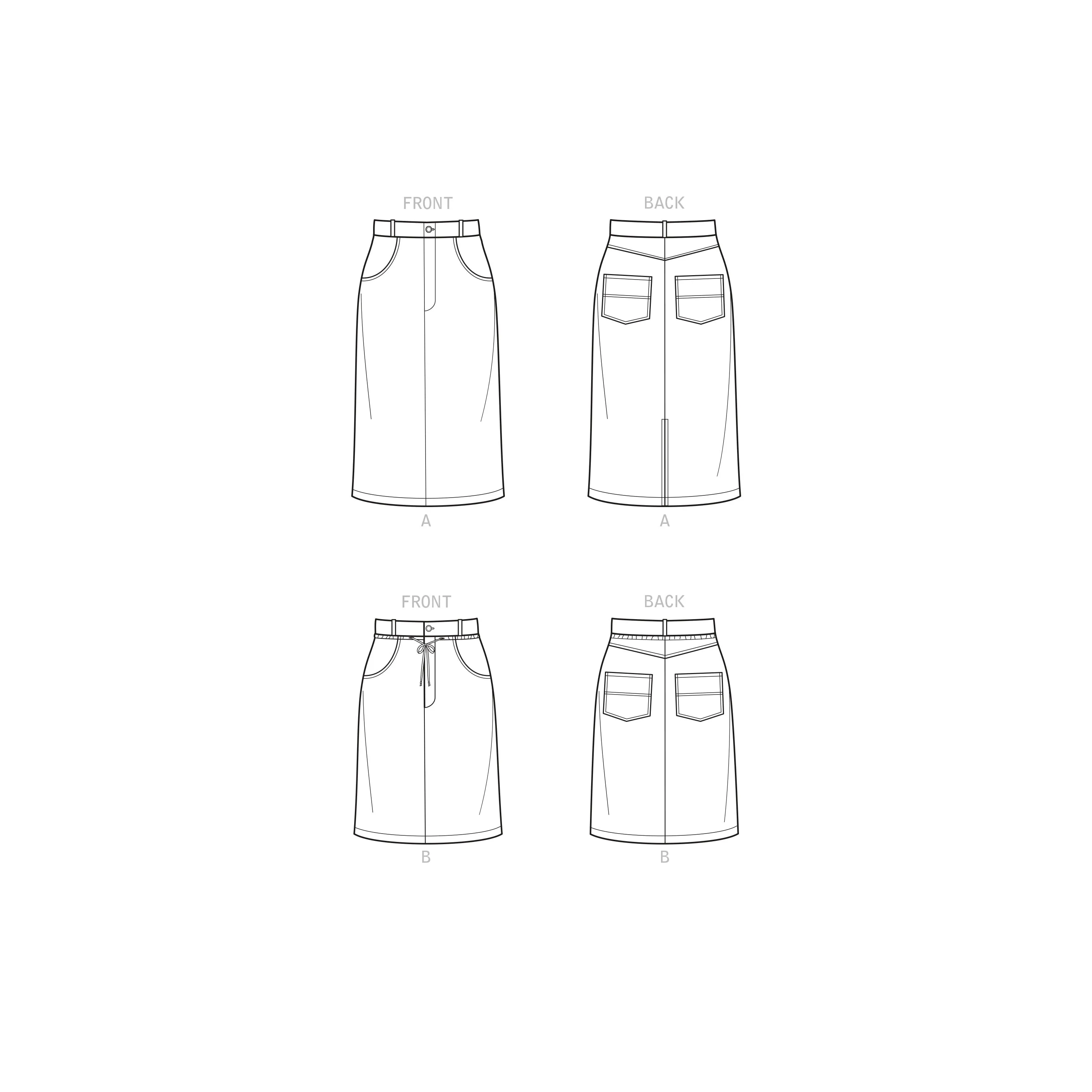 New Look Sewing Pattern N6703 - Misses' Skirts