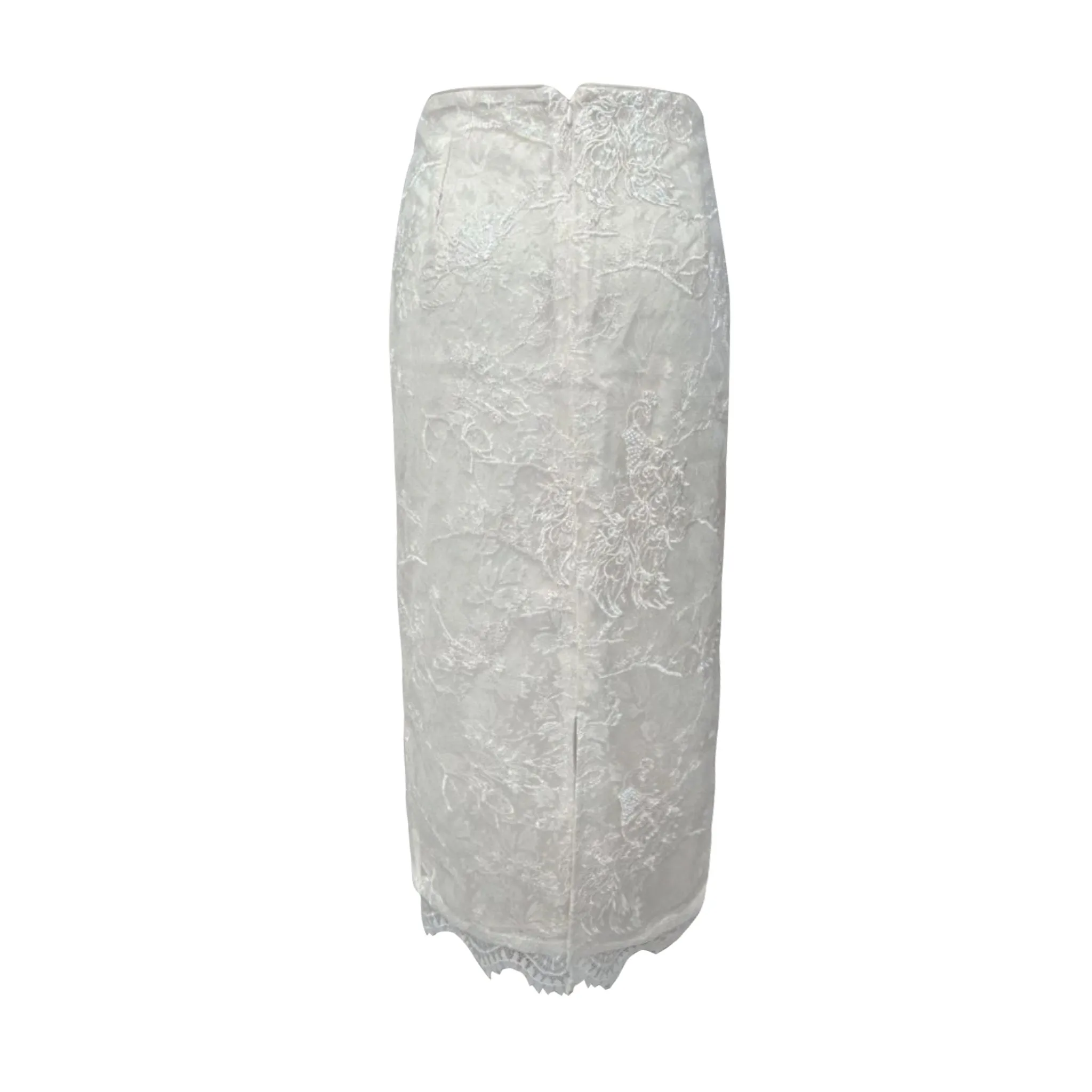 Off white Buckle Lace Skirt