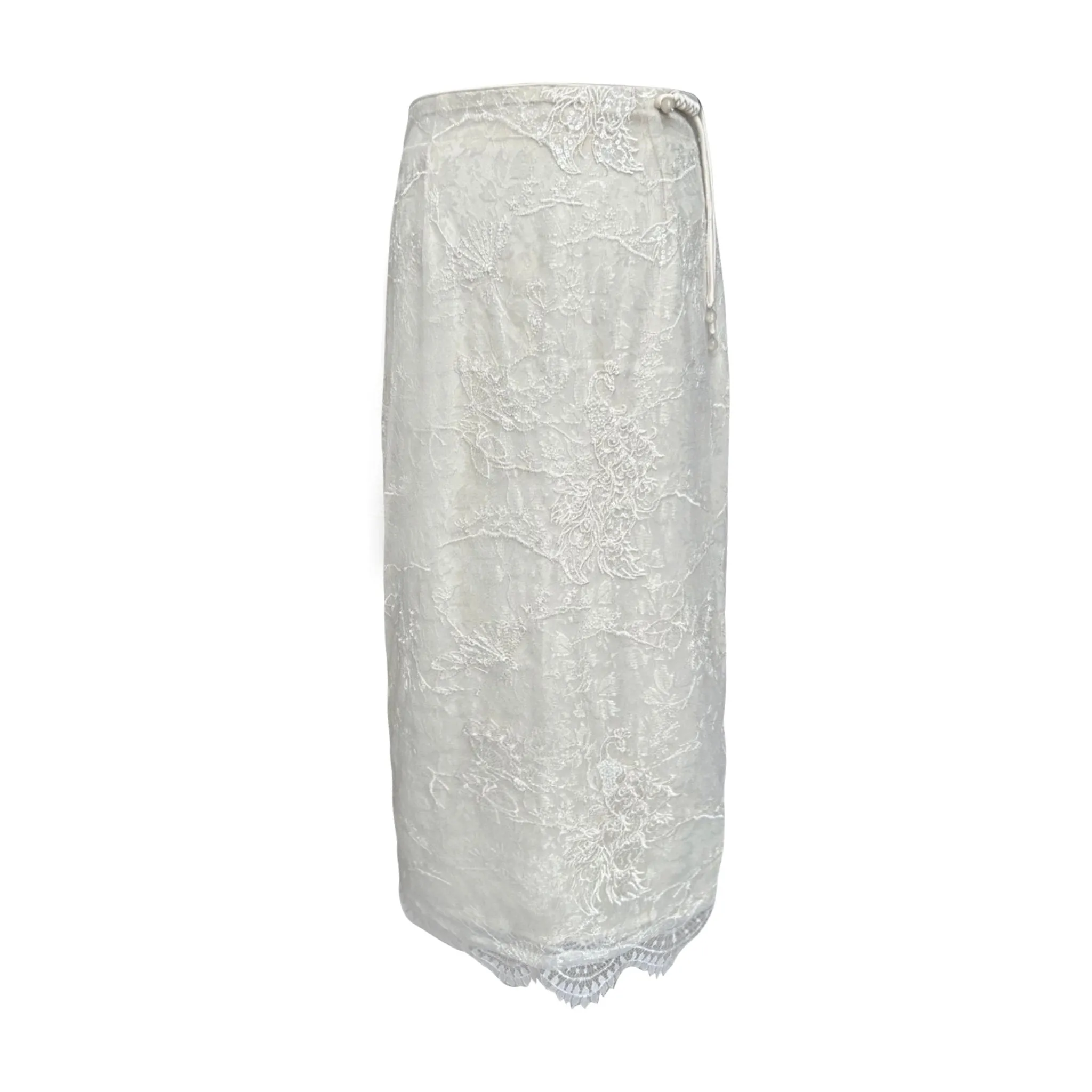 Off white Buckle Lace Skirt