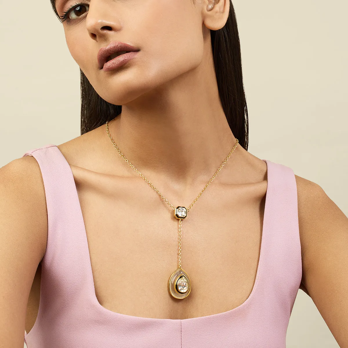 Tidal Treasures Drop Necklace